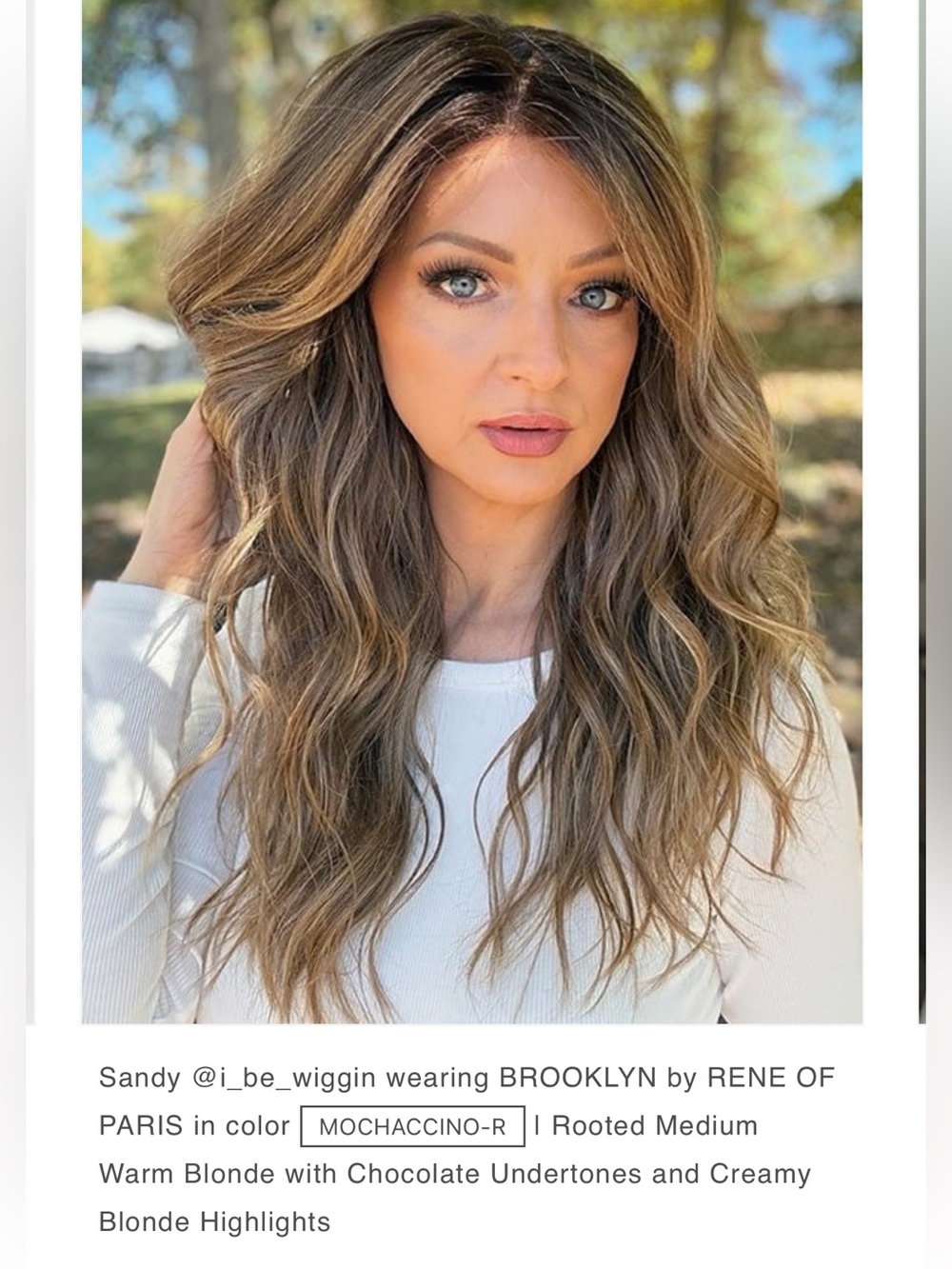 RENE OF PARIS Brooklyn | Synthetic Lace Front Wig (Lace Part) Chocolate Frost - Picture 3 of 9